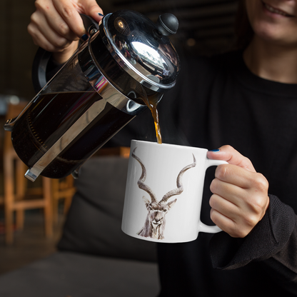 Kudu White Ceramic 11oz Mug