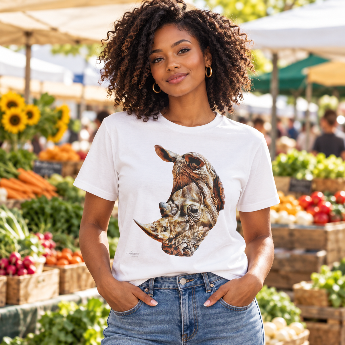 Rhino Unisex Cotton T-Shirt