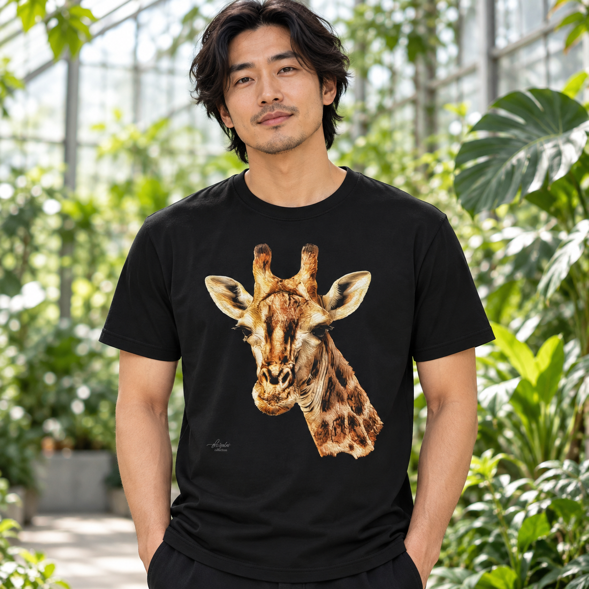 Giraffe Unisex Cotton T-Shirt