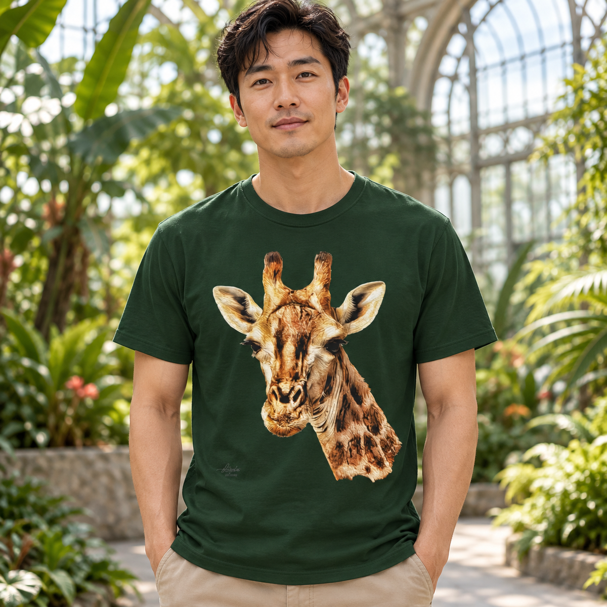 Giraffe Unisex Cotton T-Shirt