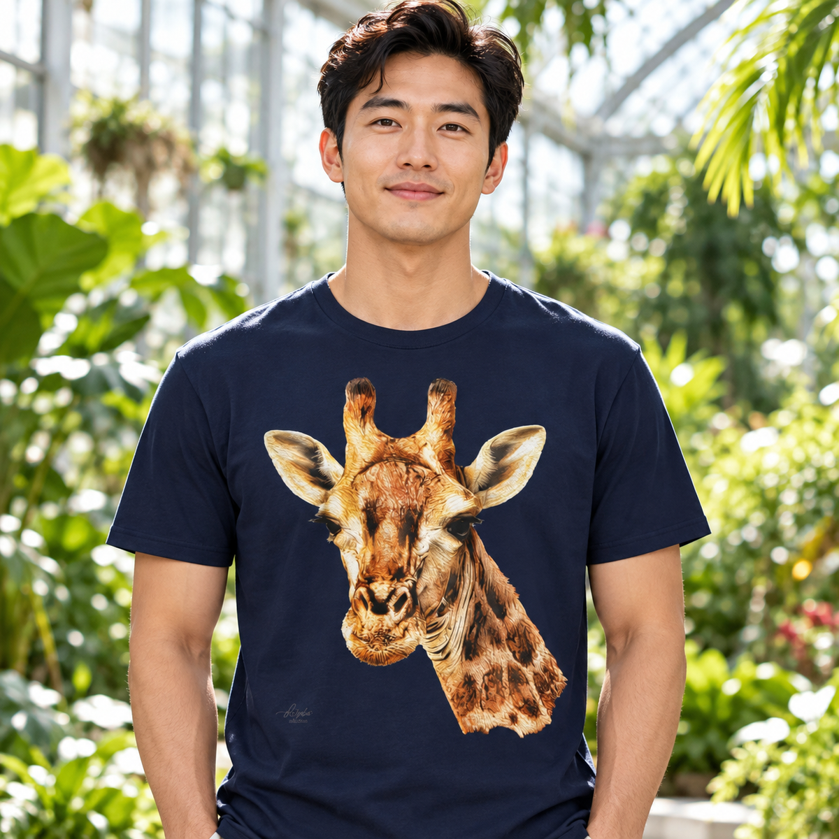Giraffe Unisex Cotton T-Shirt
