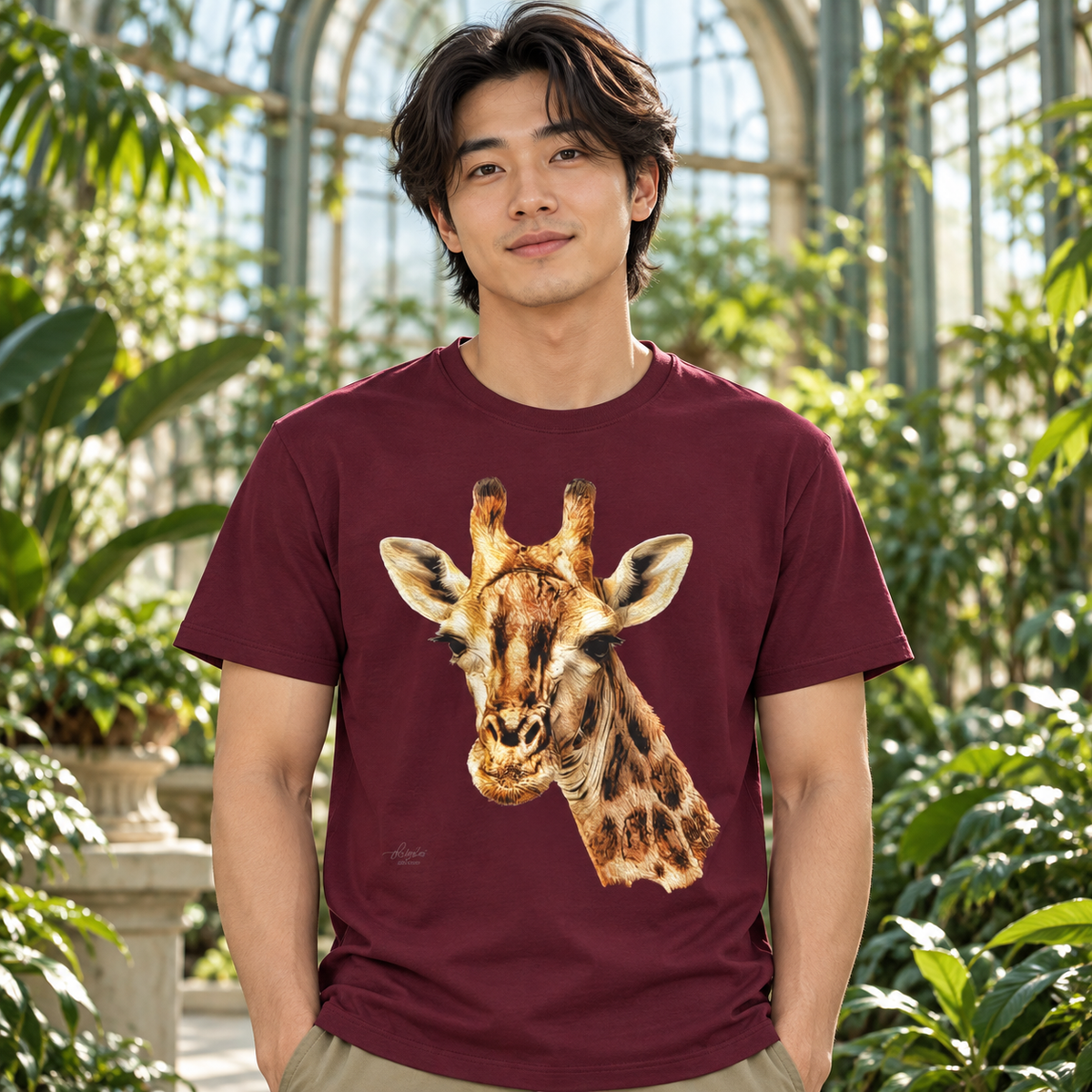 Giraffe Unisex Cotton T-Shirt