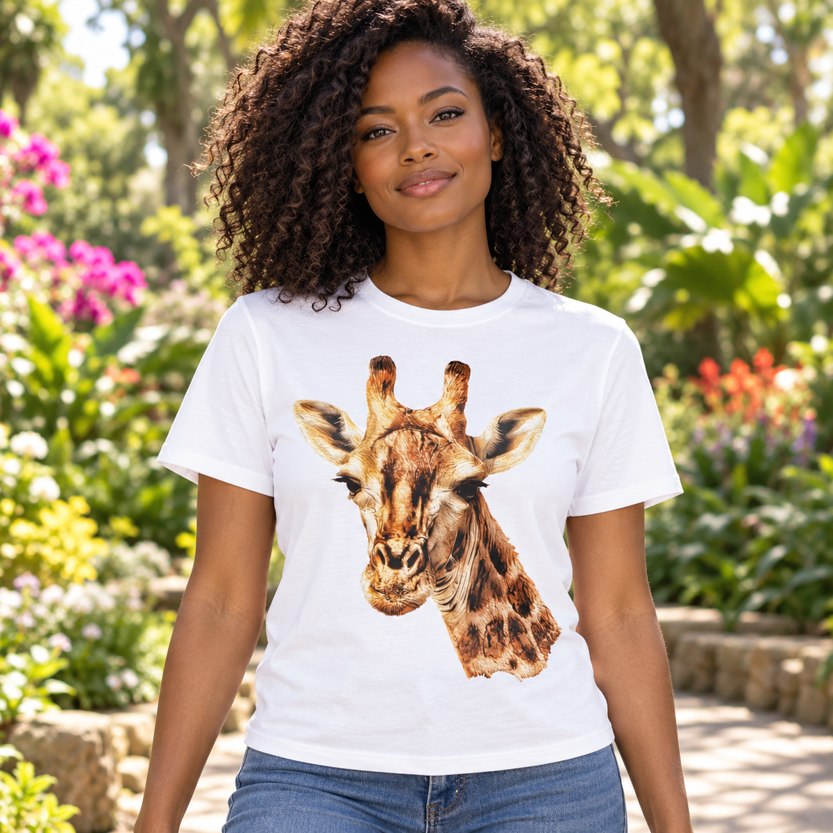Giraffe Unisex Cotton T-Shirt