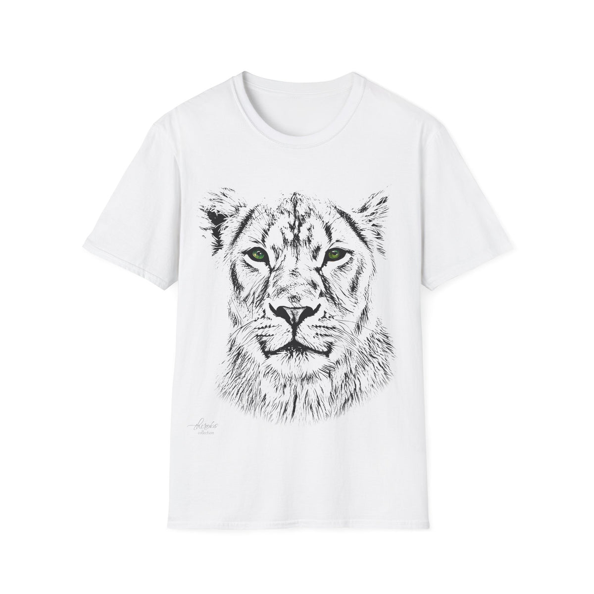 B&W Lioness Unisex Cotton T-Shirt