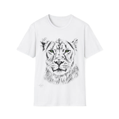 B&W Lioness Unisex Cotton T-Shirt