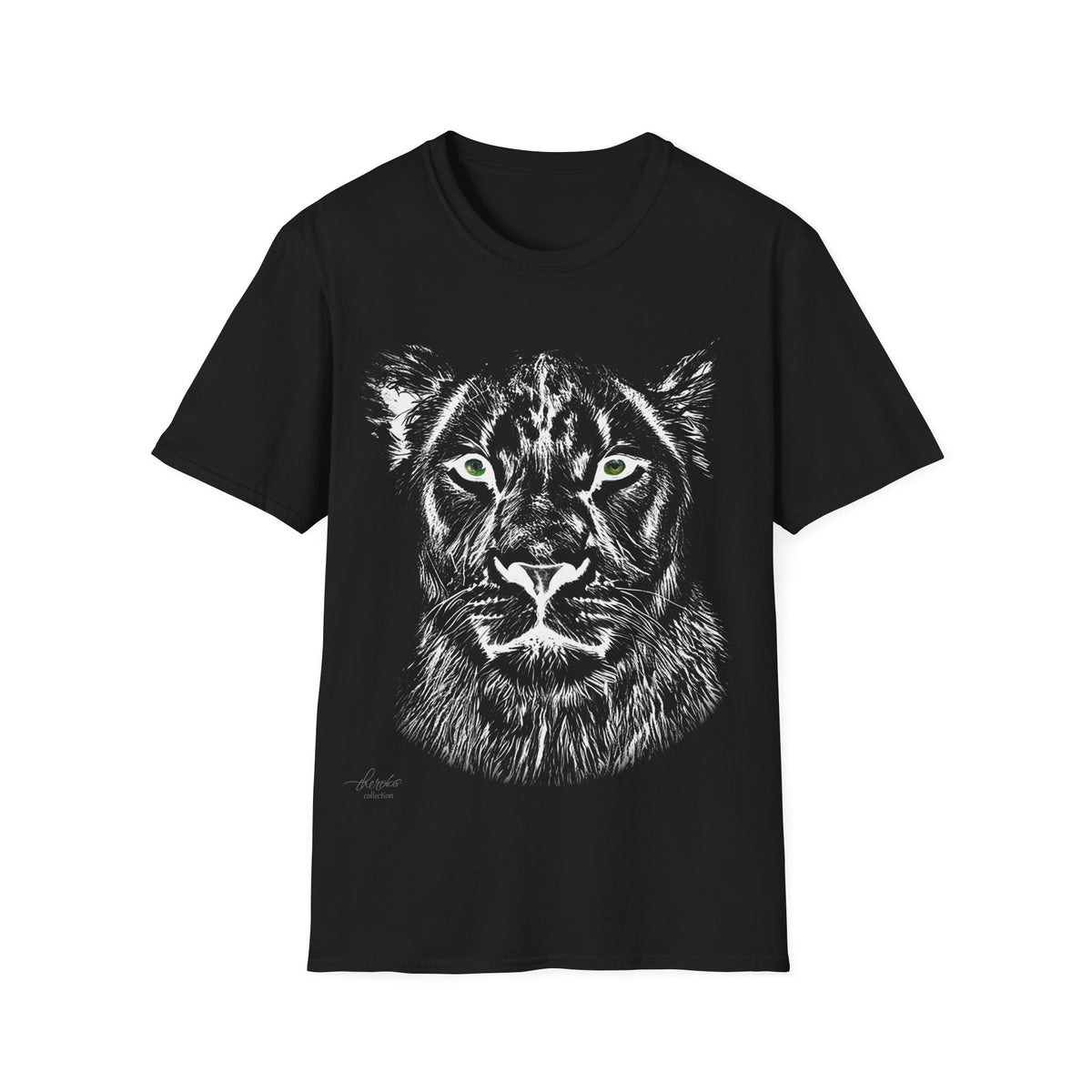 B&W Lioness Unisex Cotton T-Shirt