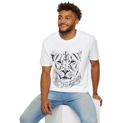 B&W Lioness Unisex Cotton T-Shirt