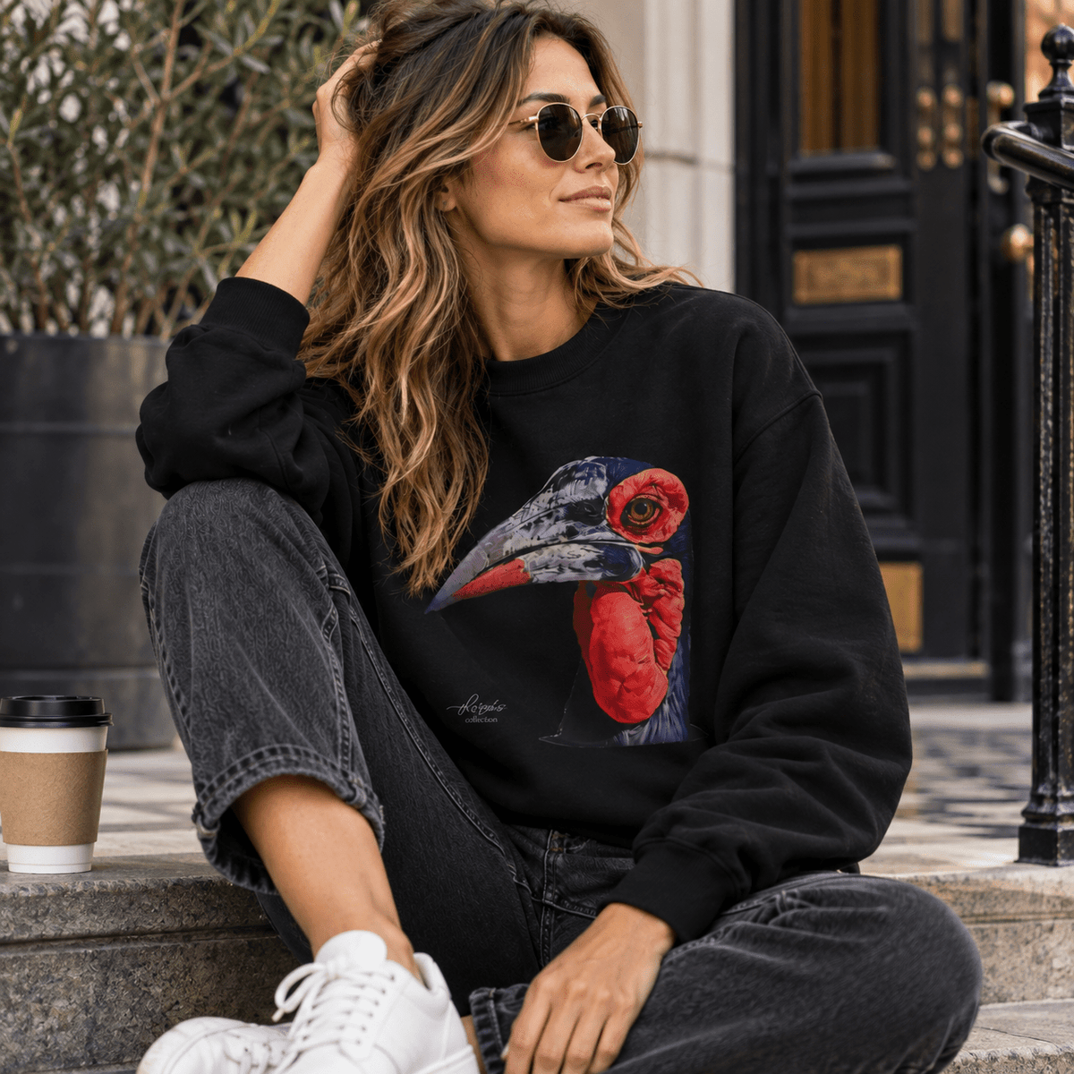 African Hornbill Heavy Unisex Sweatshirt - HD Printing