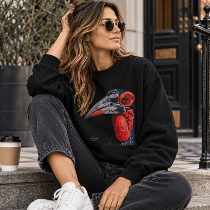 African Hornbill Heavy Unisex Sweatshirt - HD Printing