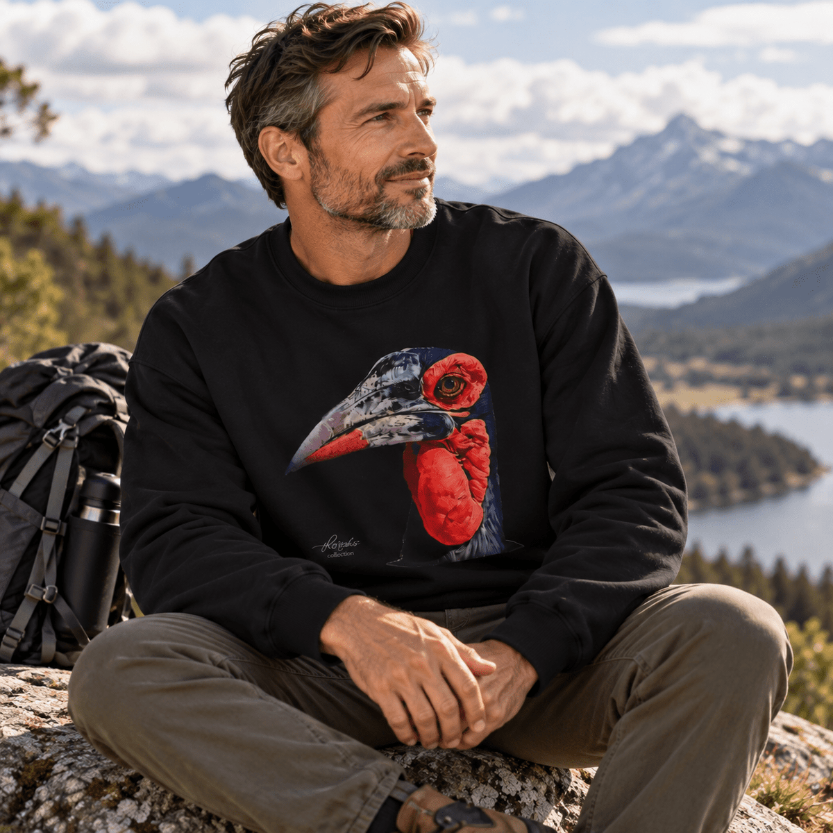 African Hornbill Heavy Unisex Sweatshirt - HD Printing