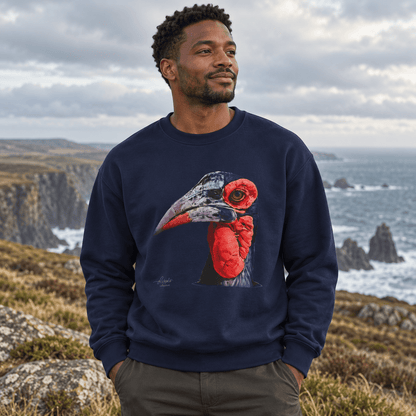 African Hornbill Heavy Unisex Sweatshirt - HD Printing