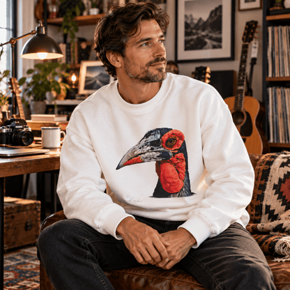 African Hornbill Heavy Unisex Sweatshirt - HD Printing