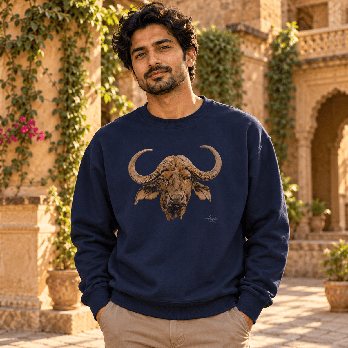 African Hornbill Heavy Unisex Sweatshirt - HD Printing