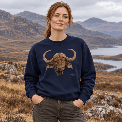 African Hornbill Heavy Unisex Sweatshirt - HD Printing