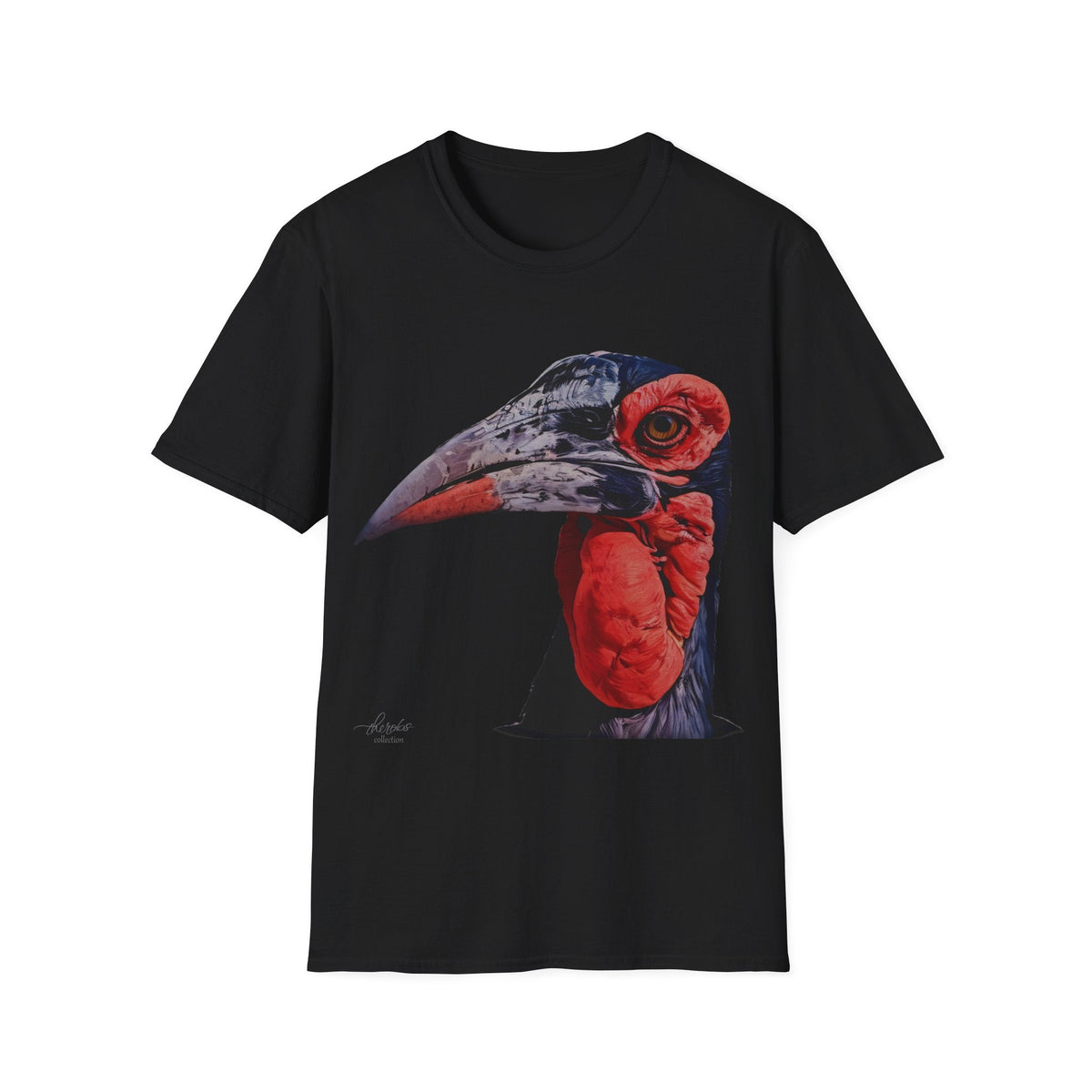 African Hornbill Unisex Cotton T-Shirt - HD Printing