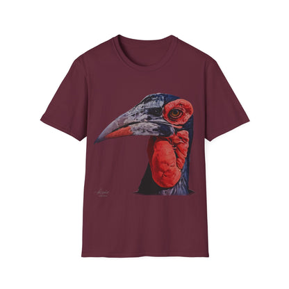 African Hornbill Unisex Cotton T-Shirt - HD Printing