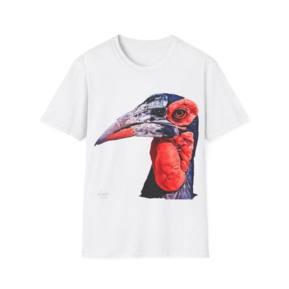 African Hornbill Unisex Cotton T-Shirt - HD Printing