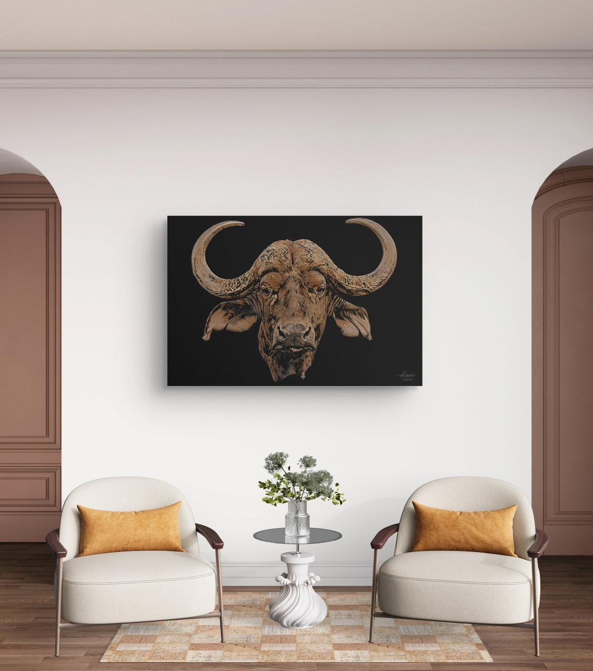 Buffalo Fine Art Giclée Matte Black Poster - HD Printing