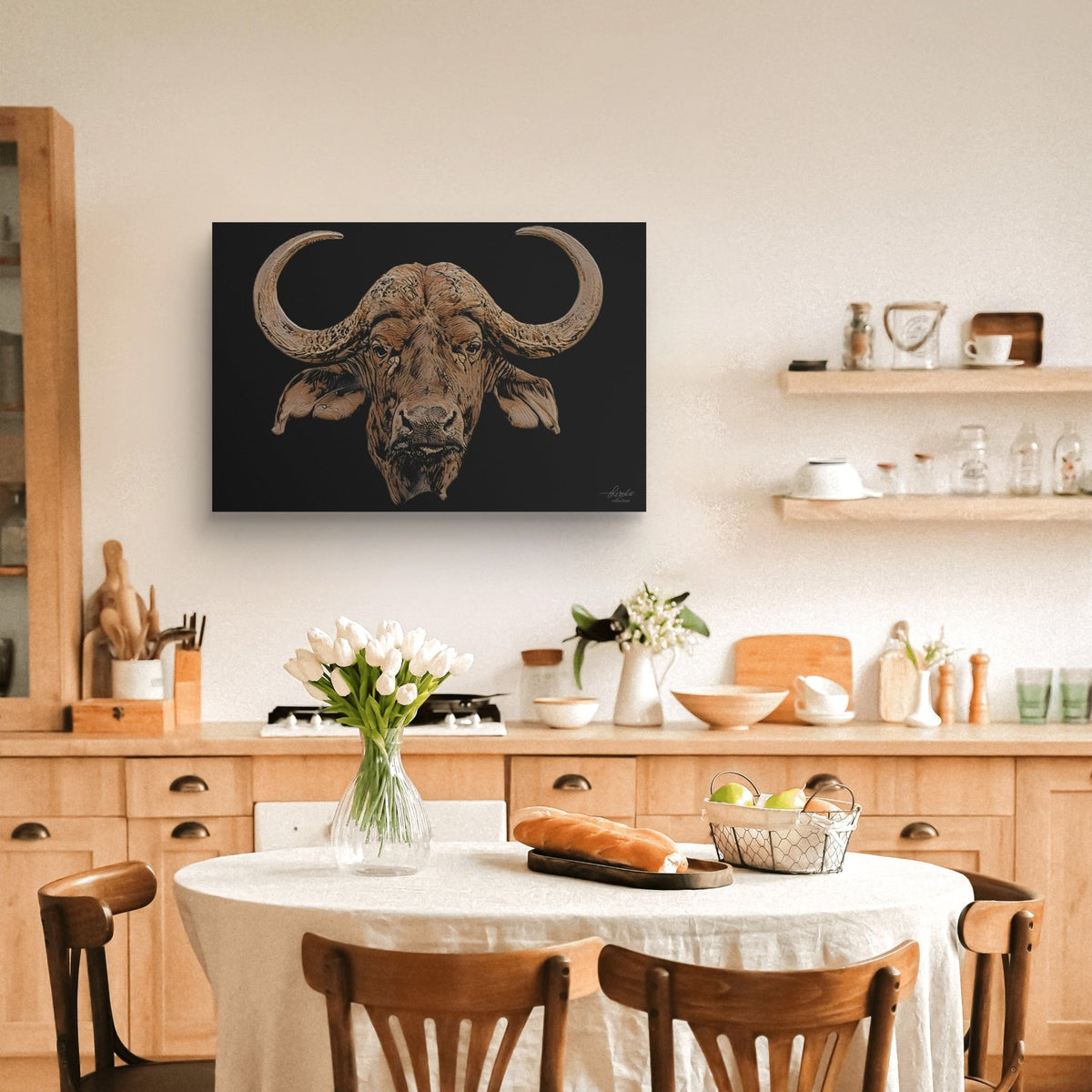 Buffalo Fine Art Giclée Matte Black Poster - HD Printing