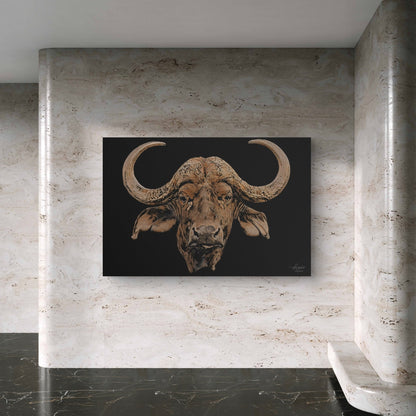 Buffalo Fine Art Giclée Matte Black Poster - HD Printing
