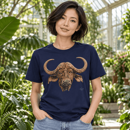 Cape Buffalo Unisex Cotton T-Shirt - HD Printing