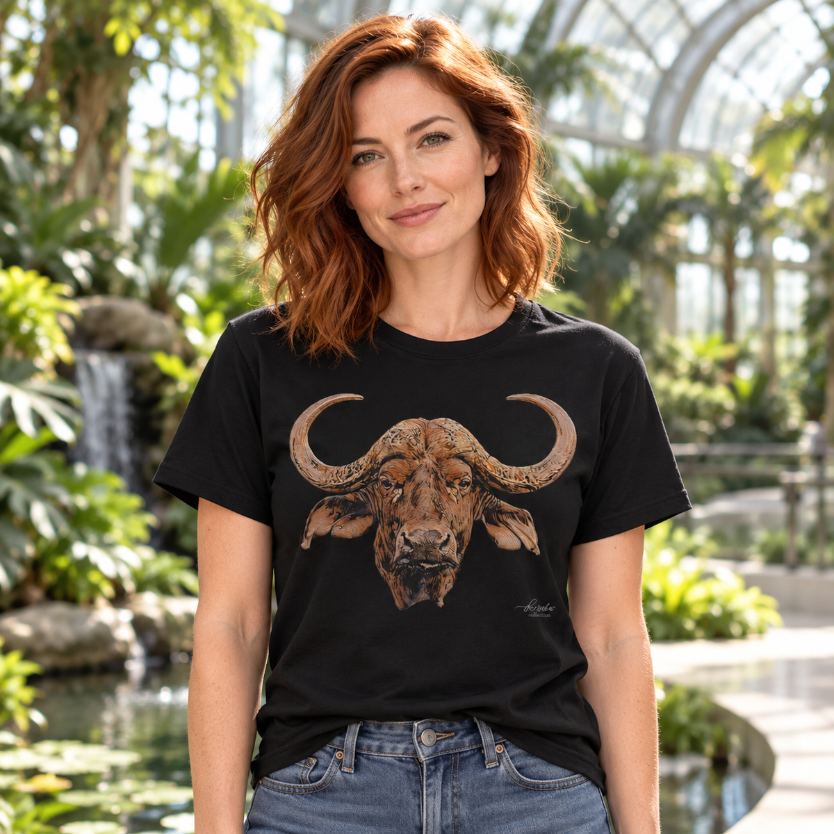 Cape Buffalo Unisex Cotton T-Shirt - HD Printing