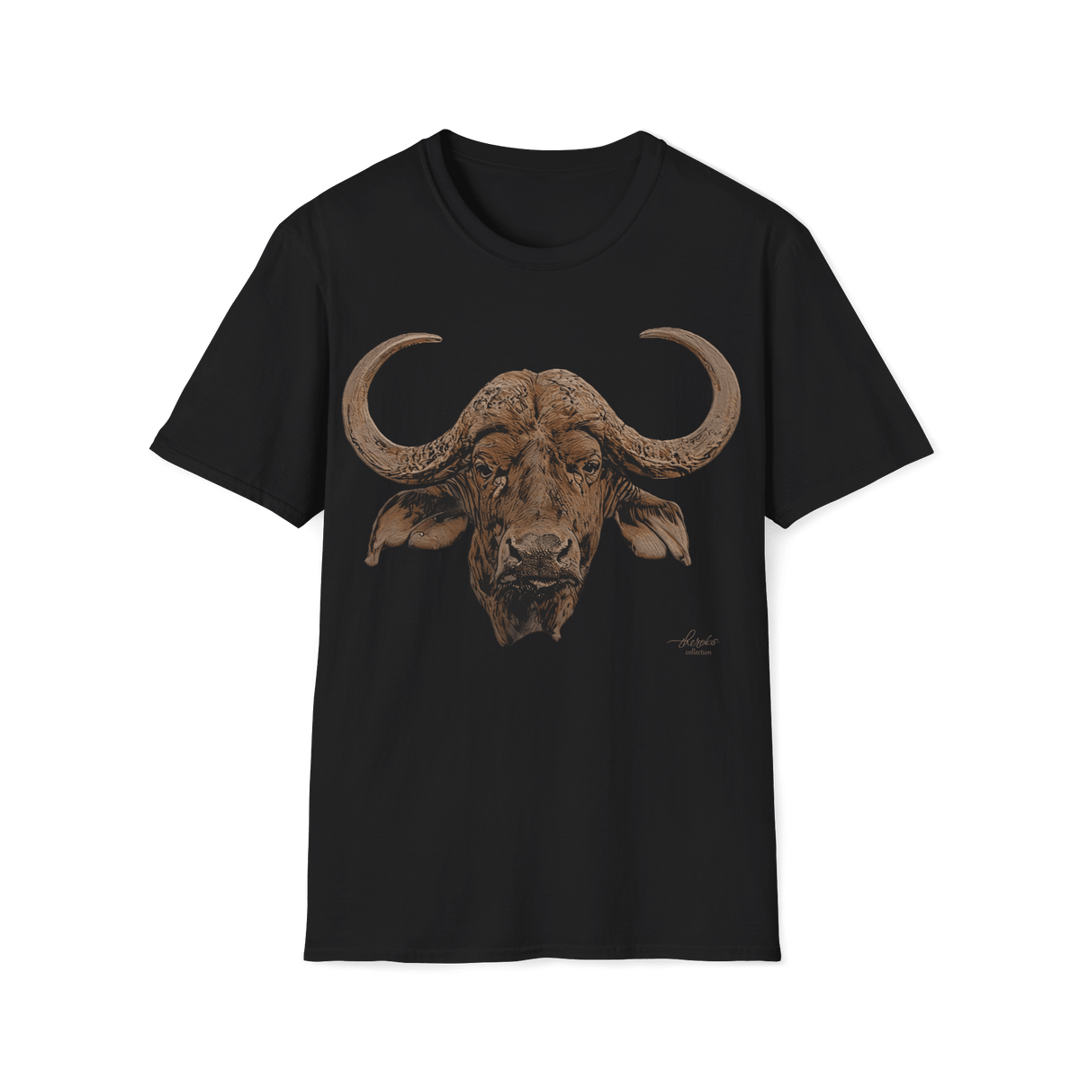 Cape Buffalo Unisex Cotton T-Shirt - HD Printing