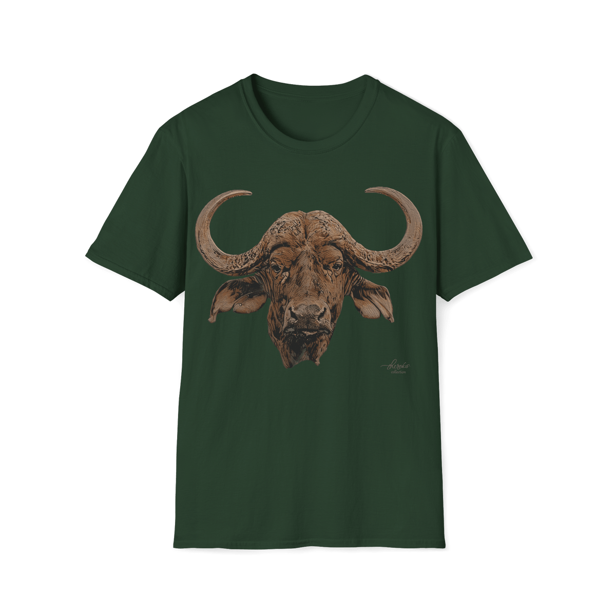 Cape Buffalo Unisex Cotton T-Shirt - HD Printing