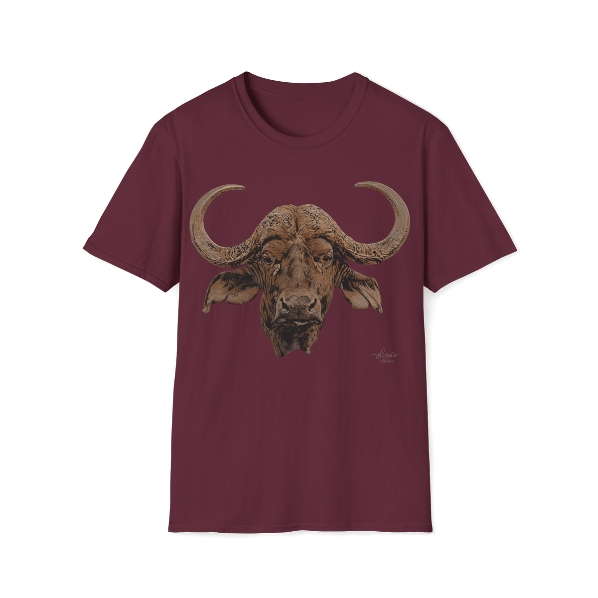 Cape Buffalo Unisex Cotton T-Shirt - HD Printing