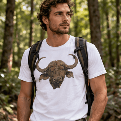 Cape Buffalo Unisex Cotton T-Shirt - HD Printing
