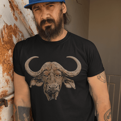 Cape Buffalo Unisex Cotton T-Shirt - HD Printing