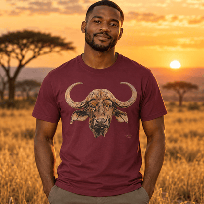 Cape Buffalo Unisex Cotton T-Shirt - HD Printing