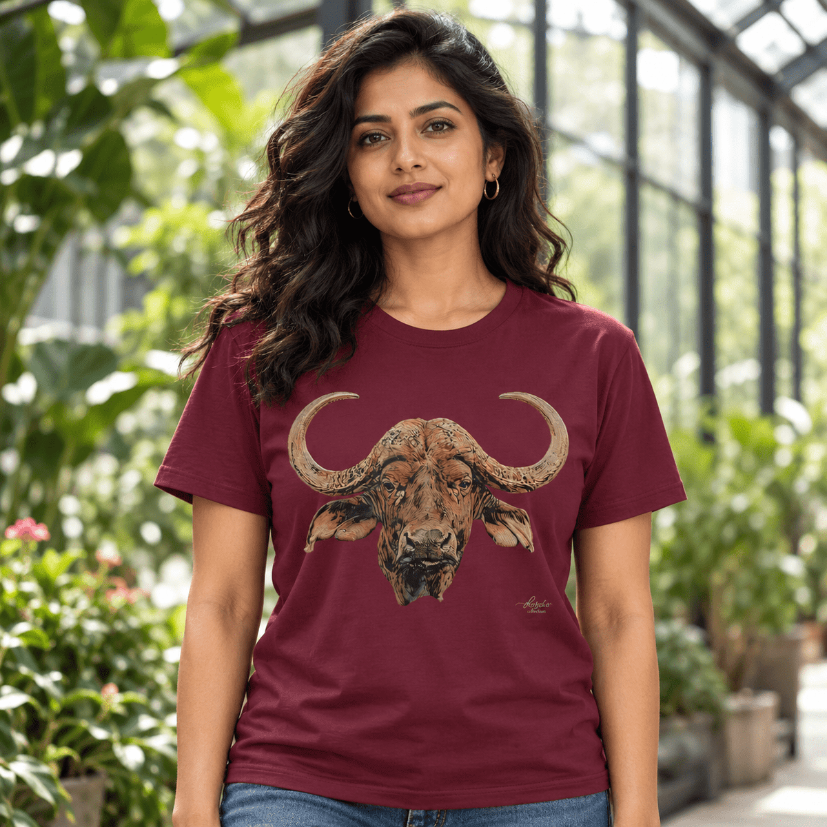 Cape Buffalo Unisex Cotton T-Shirt - HD Printing
