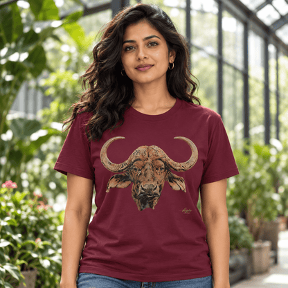 Cape Buffalo Unisex Cotton T-Shirt - HD Printing