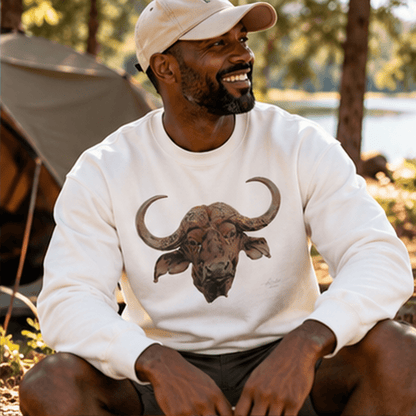Cape Buffalo Unisex Heavy Sweatshirt - HD Printing