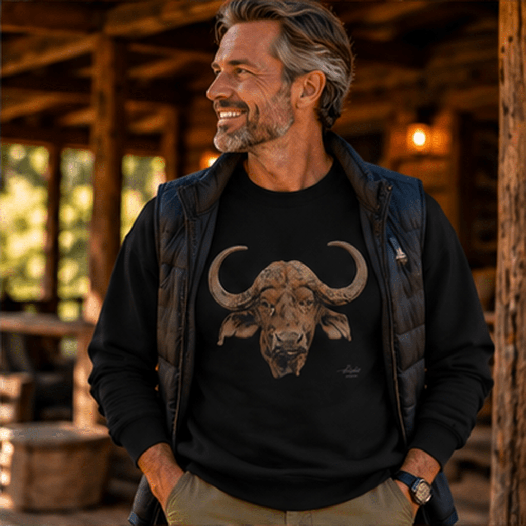 Cape Buffalo Unisex Heavy Sweatshirt - HD Printing