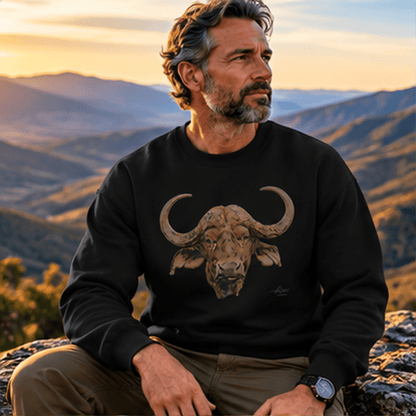Cape Buffalo Unisex Heavy Sweatshirt - HD Printing