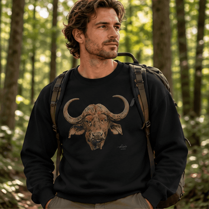 Cape Buffalo Unisex Heavy Sweatshirt - HD Printing