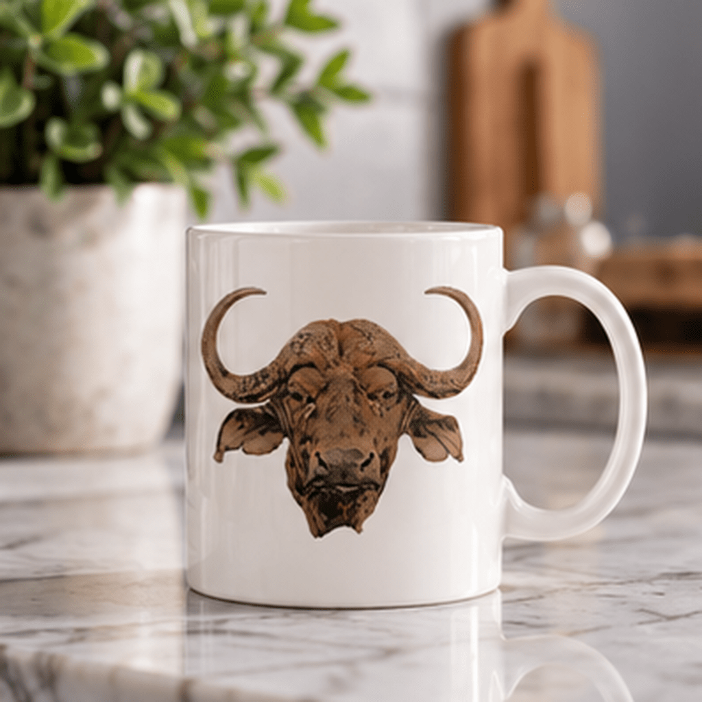Colour Buffalo White Ceramic 11oz Mug - HD Printing