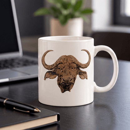 Colour Buffalo White Ceramic 11oz Mug - HD Printing