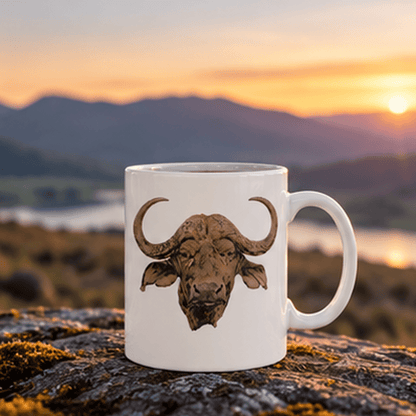Colour Buffalo White Ceramic 11oz Mug - HD Printing