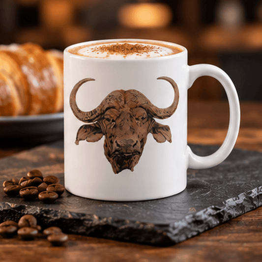 Colour Buffalo White Ceramic 11oz Mug - HD Printing