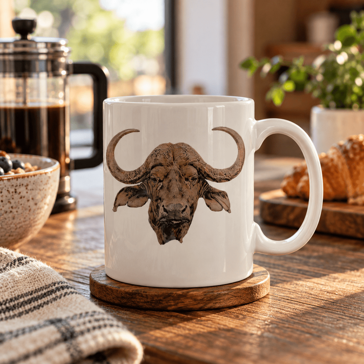 Colour Buffalo White Ceramic 11oz Mug - HD Printing