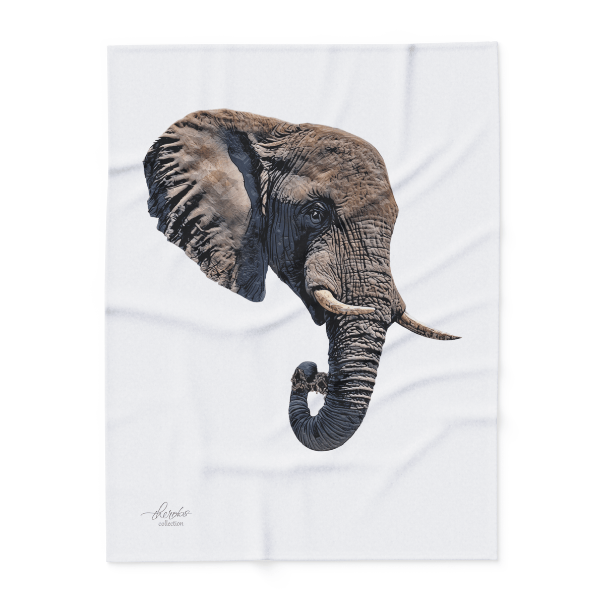 Elephant Cosy Arctic Fleece Blanket II - HD Printing