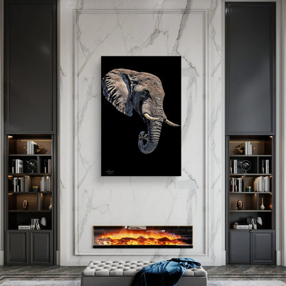 Elephant Fine Art Giclée Matte Black Poster II - HD Printing