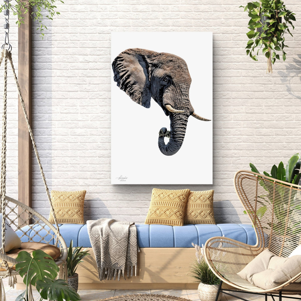 Elephant Fine Art Giclée Matte Poster II - HD Printing