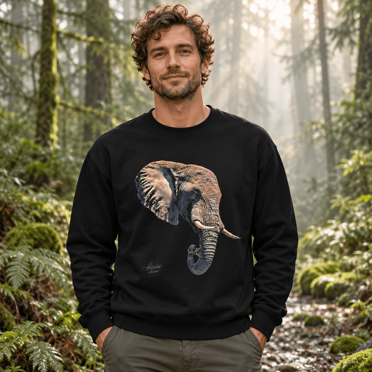 Elephant Heavy Unisex Sweatshirt - HD Printing