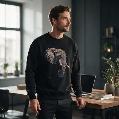 Elephant Heavy Unisex Sweatshirt - HD Printing