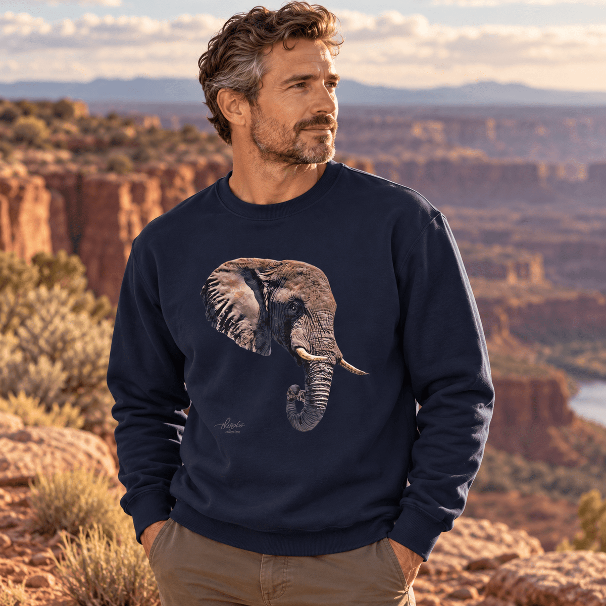 Elephant Heavy Unisex Sweatshirt - HD Printing