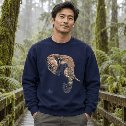 Elephant Heavy Unisex Sweatshirt - HD Printing